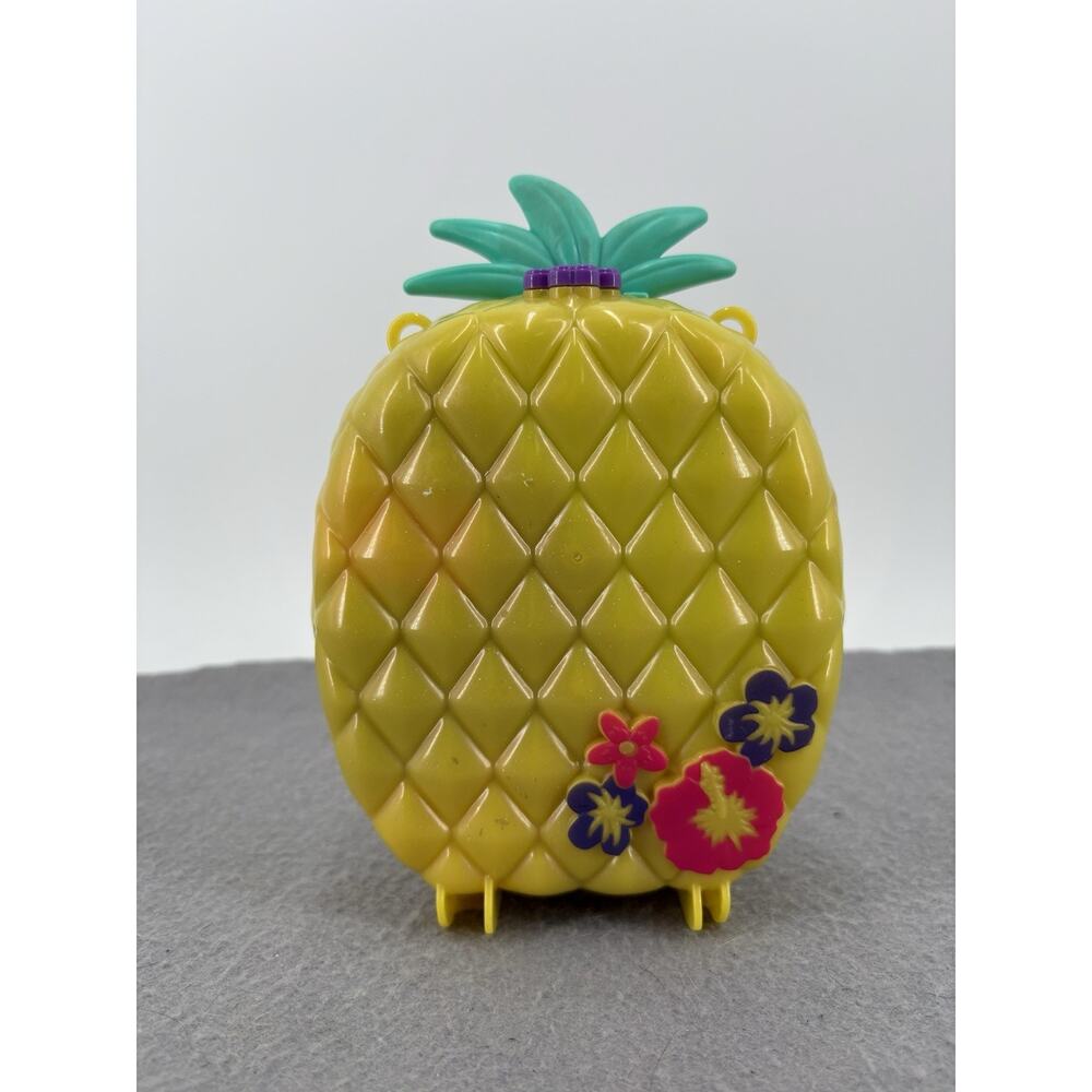 Polly Pocket Tropicool Pineapple Wearable Purse Compact With Figures